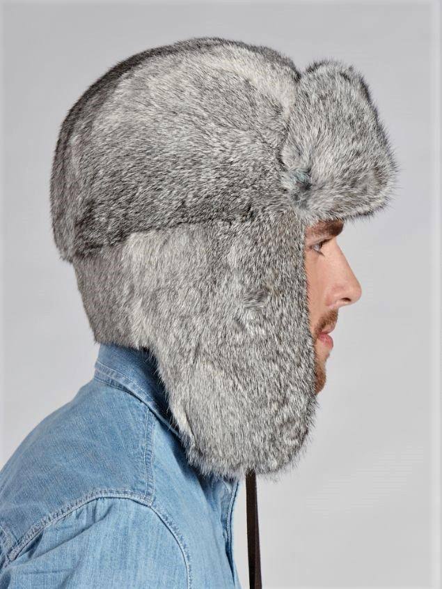 Grey Trapper Hat J4113