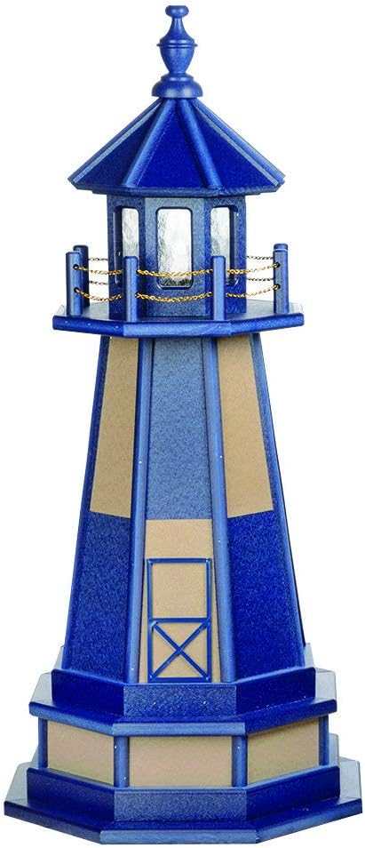 Decorative Lighthouse with Base Wood U2376
