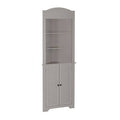Taupe Free-Standing Linen Cabinet E3120