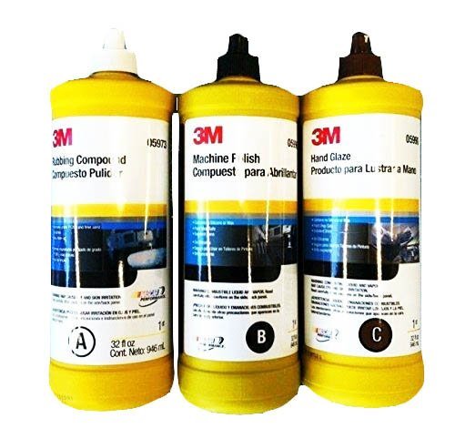 3M Buffing and Polishing Compound Hand Glaze Package Y412
