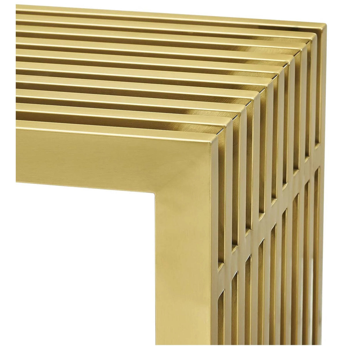 Gold Stainless Steel Console Table Y226