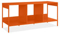 Slim Cubby Bench in Tangerine Orange H169