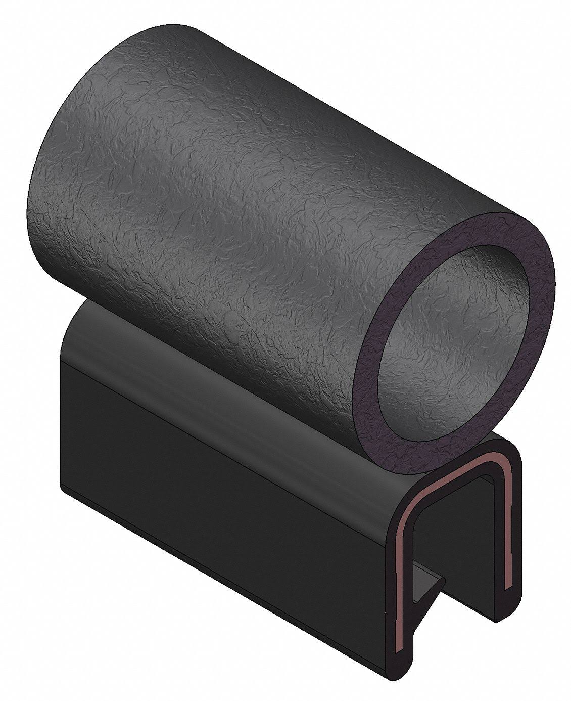 Trim Seal, Alum Clip, 0.36 in W, 100 ft N37954