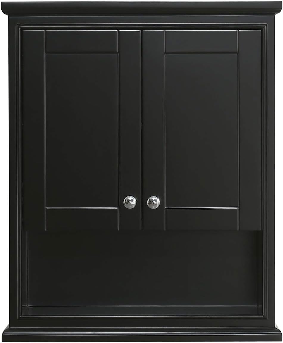 Dark Espresso Wall-Mounted Storage Cabinet X54645