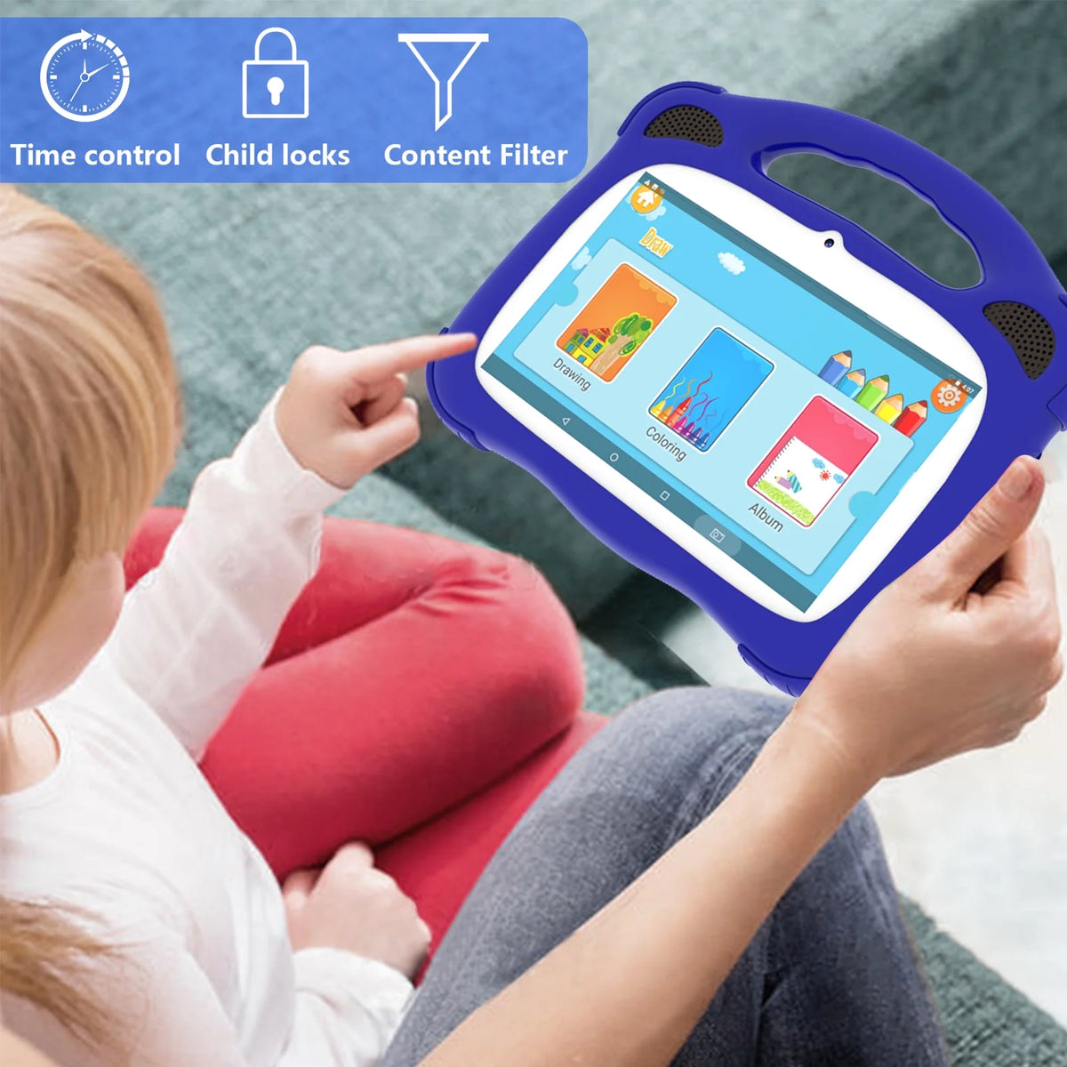 7 inch Kids Tablet with Protective Case 2GB RAM 32GB ROM B880342