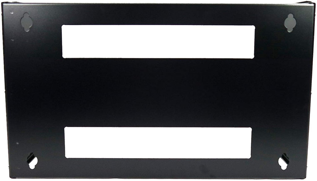 6U 19-Inch Hinged Extendable Wall Mount Bracket Rack Black Pack of 2 U973850