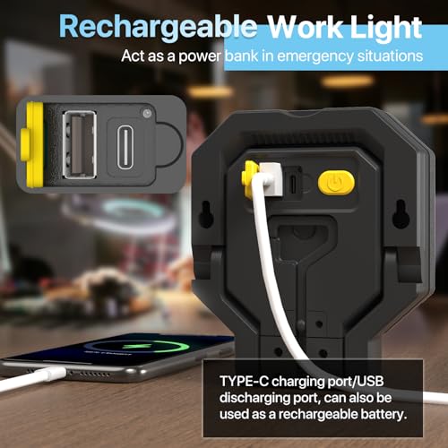 Rechargeable 2pack 40W 4000Lumens Magnetic Work Light Z698
