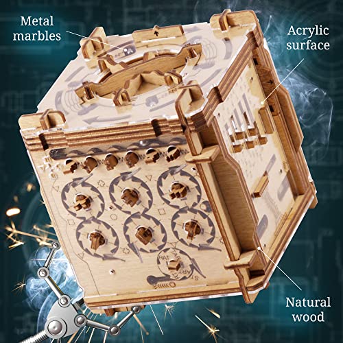Wooden Escape Room Puzzle Box W3776