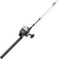 Black Pack of 2 Saltwater Spincast Reel and Fishing Rod Combo, 7'0" Z-Glass Rod, EVA Handle, Stainless Steel Reel Cover with ABS Insert, Pre-spooled with 20 lb. Cajun Line Z21246