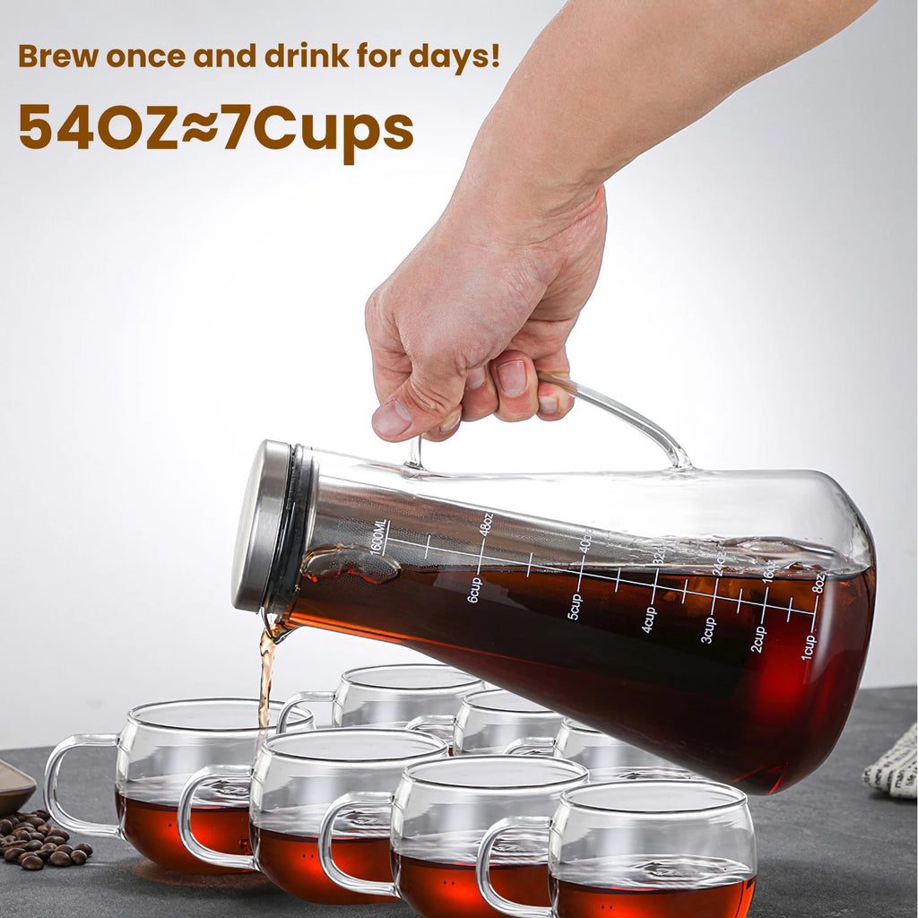 Cold Brew Coffee Maker Glass Pitcher with Filter L1059