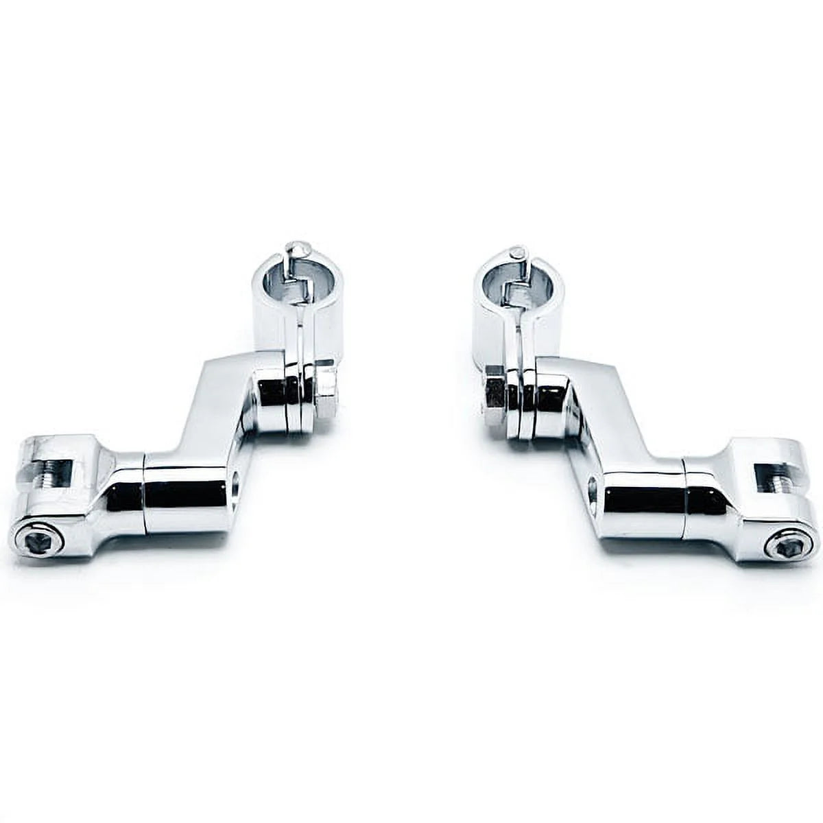 Chrome Engine Guard Foot Peg Clamps I71890