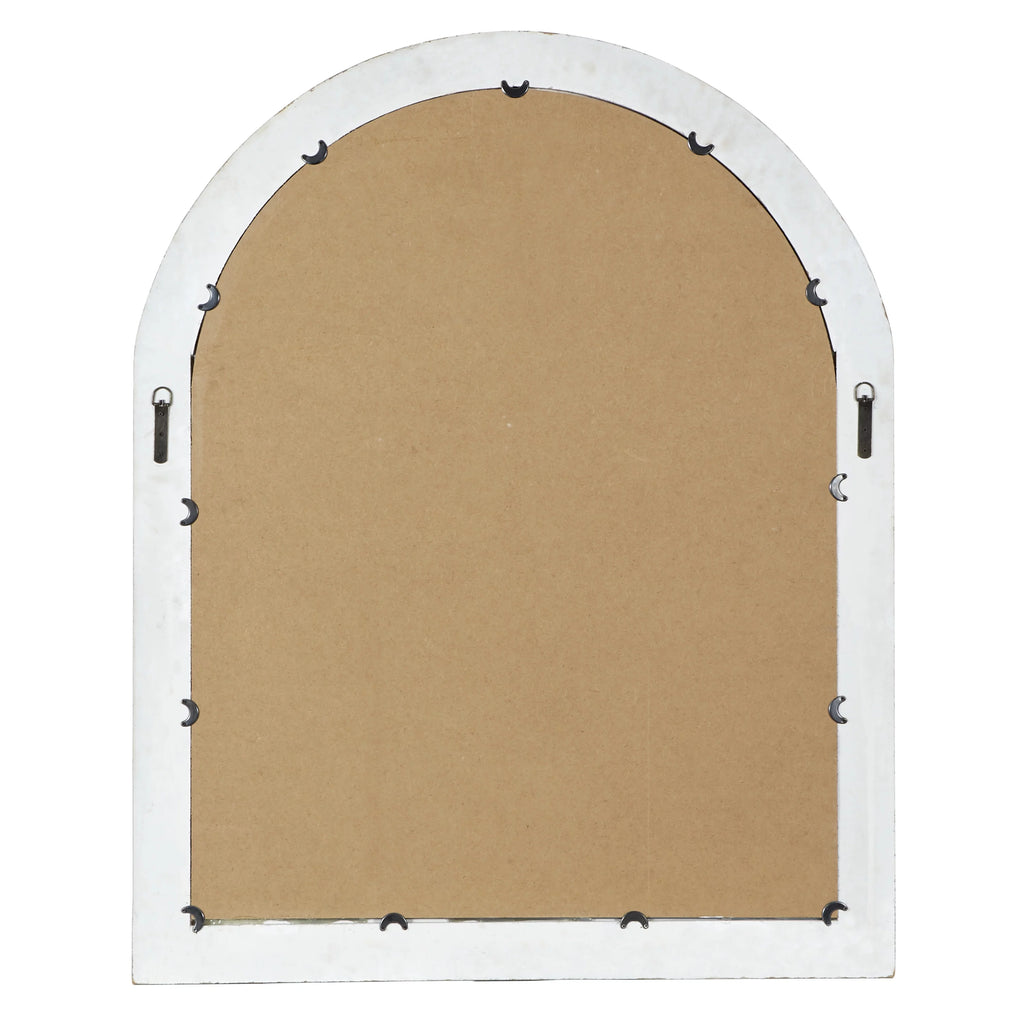 36" x 44" Cream Arched Top Wall Mirror U40899