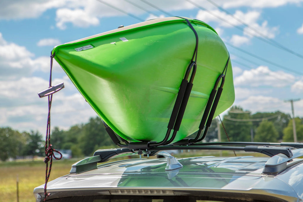 Black Roof-Mounted Kayak Carrier with Straps & Hardware C403