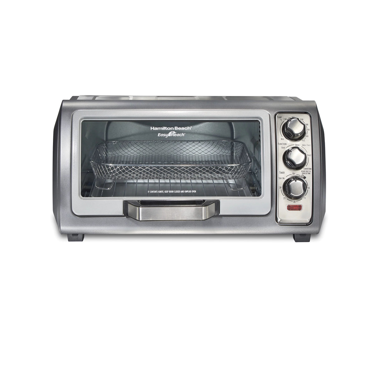 Sure-Crisp Air Fryer Toaster Oven, 6 Slice, Stainless Steel R128478