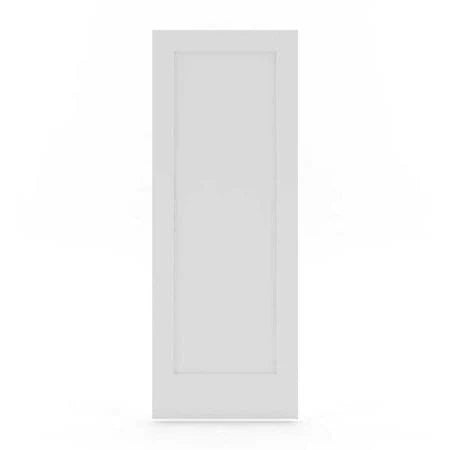 White Primed Solid Core Pine Wood Slab Door H512