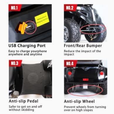3-Speed Electric Mobility Scooter with 1000w I9562
