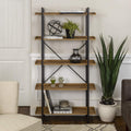 34 Inch Slate Grey Wood Storage Cabinet L2611
