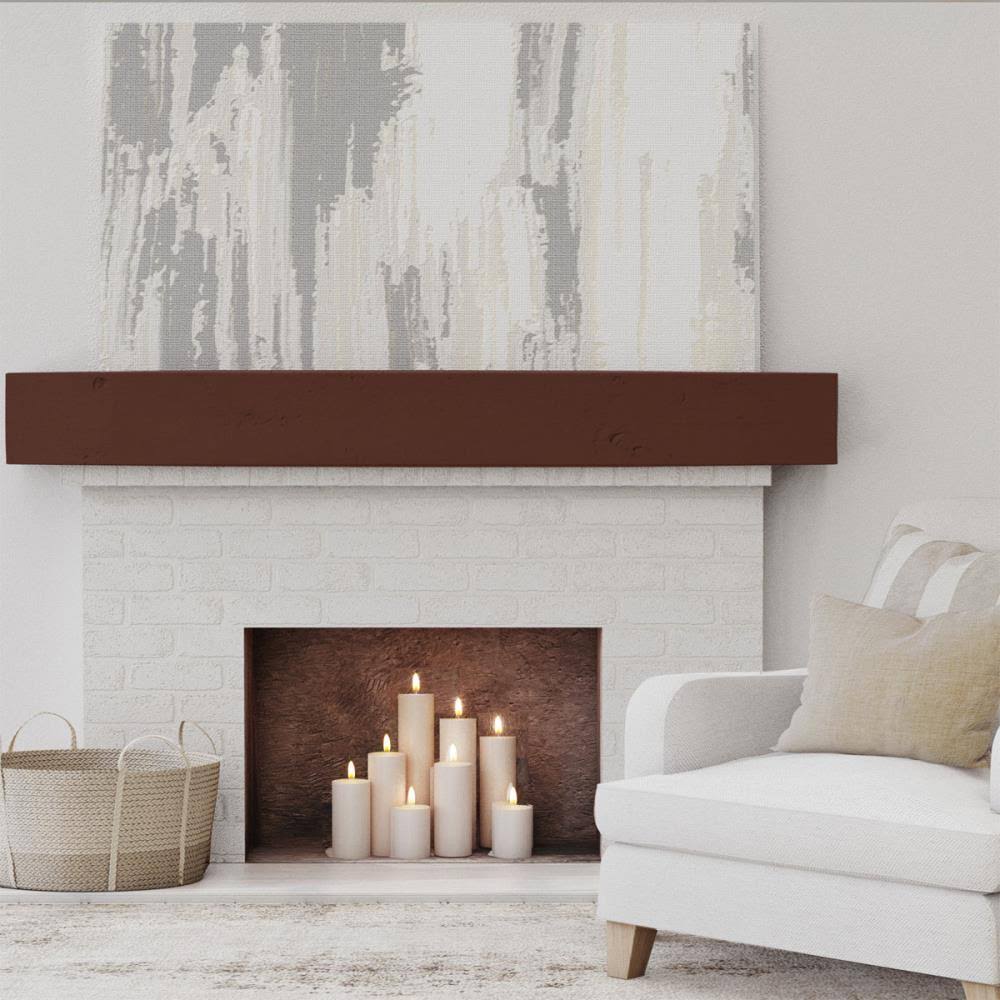 Natural Pecan Knotty Pine Fireplace Mantel T5657