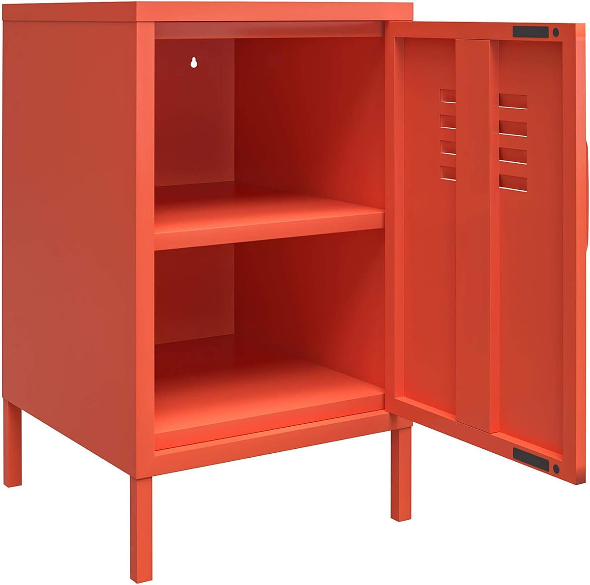 Orange Metal Locker End Table A813921
