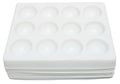 White Polystyrene Spot Plates, Case of 120 U5898