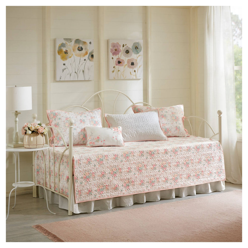 6 Piece Cotton Percale Daybed Cover Set N495687
