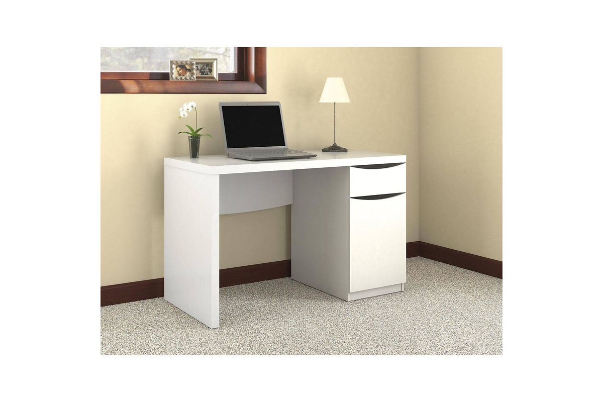 Pure White Computer Desk G784