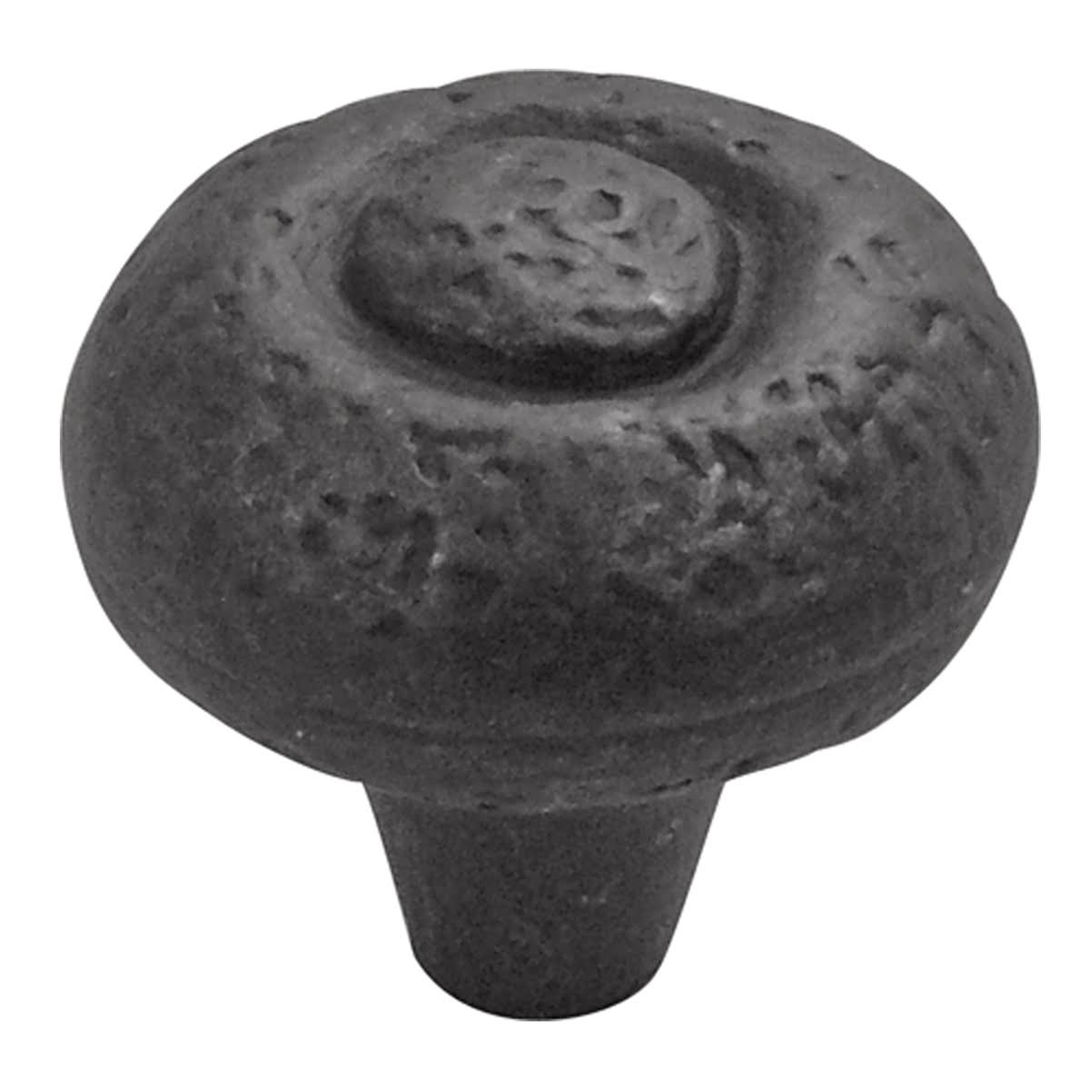 Black Iron Mushroom Cabinet Knob A33901