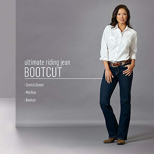 Mid Rise Boot Cut Riding Jean Q708