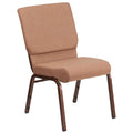 Caramel Fabric Stacking Church Chair S394