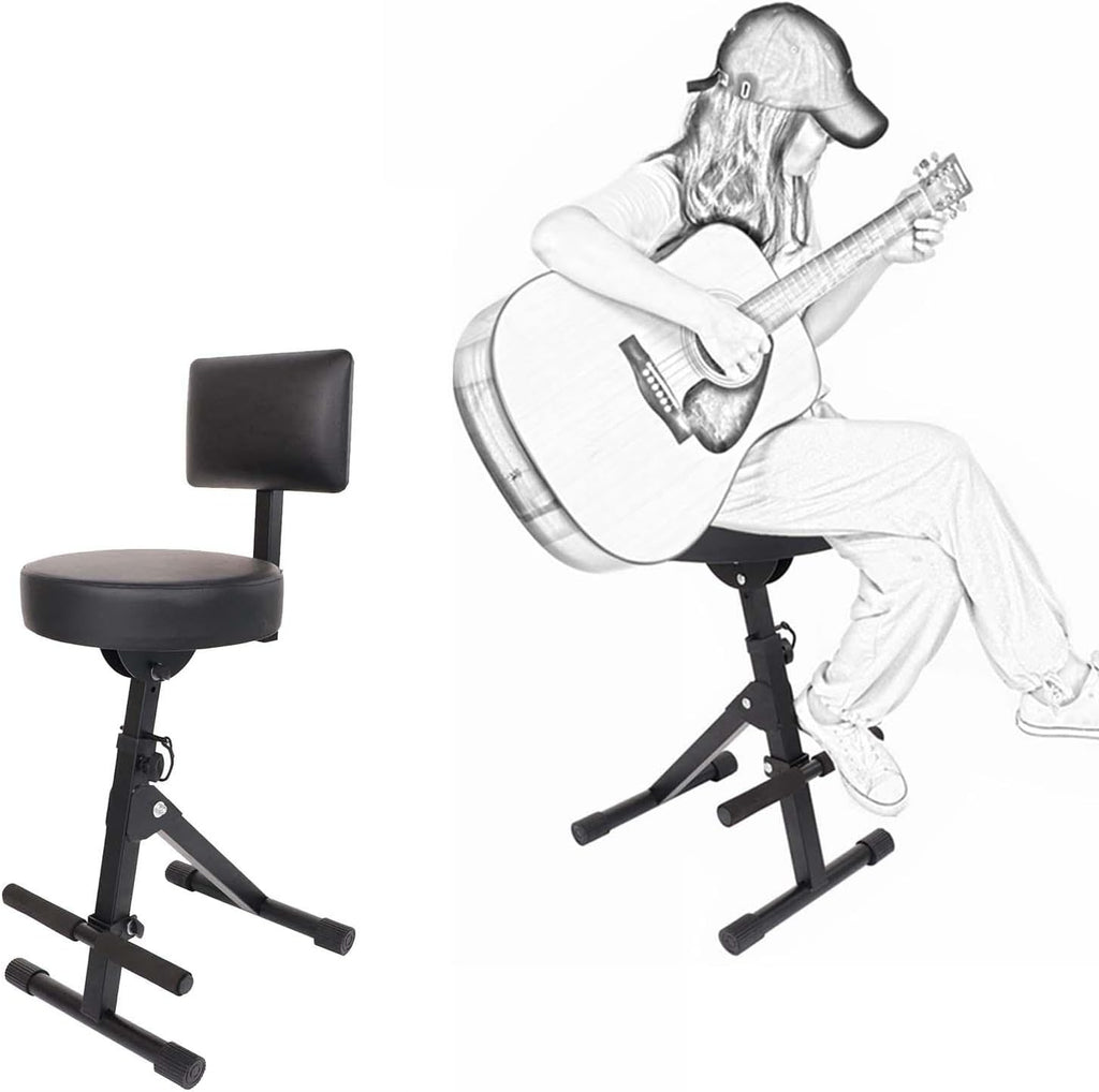 Folding Heavy Duty Round Guitar Stool O800