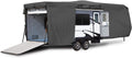 Waterproof RV Cover Fits Length 27'-30' Travel Trailer Camper with Zippered Panels J656826