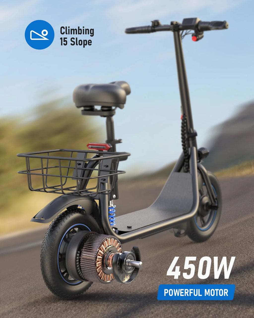 450W Electric Scooter with Seat U693