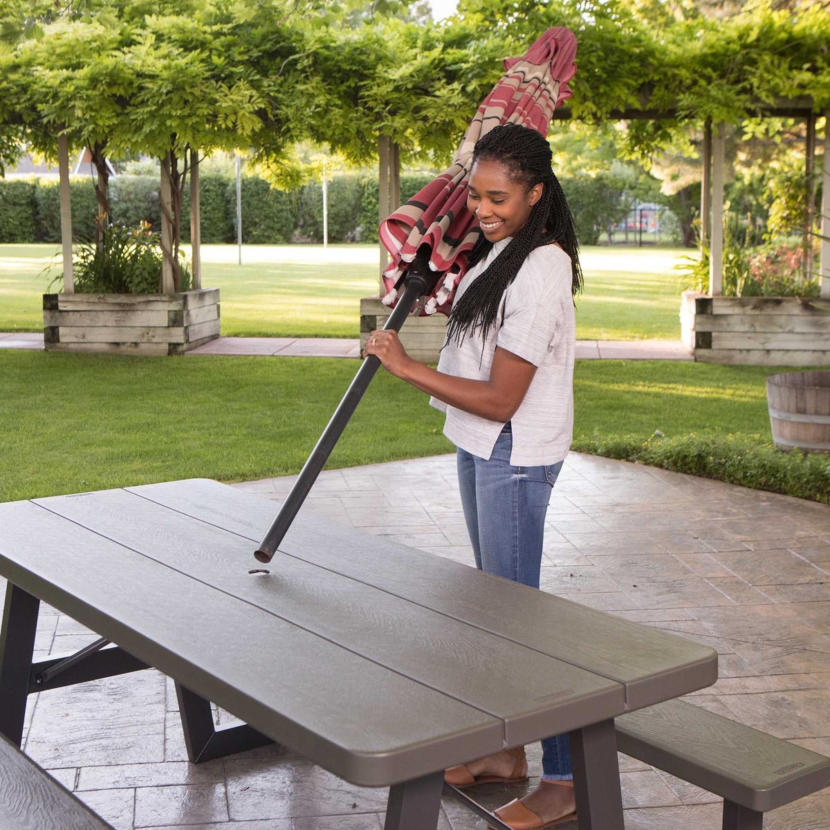 6-Foot Folding Picnic Table C5594