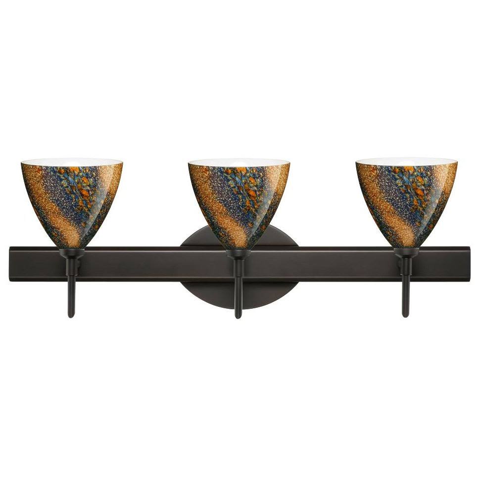 Bronze Ceylon 3x5W LED Wall Light M4182
