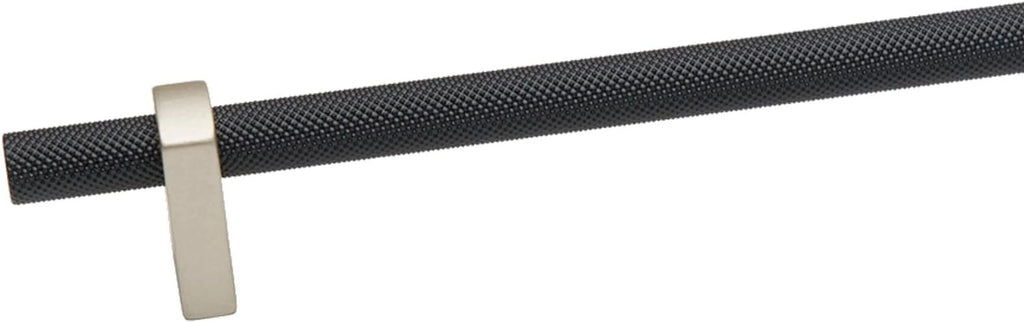 24" Center To Center Knurled Bar Appliance Pull Matte Black D30681