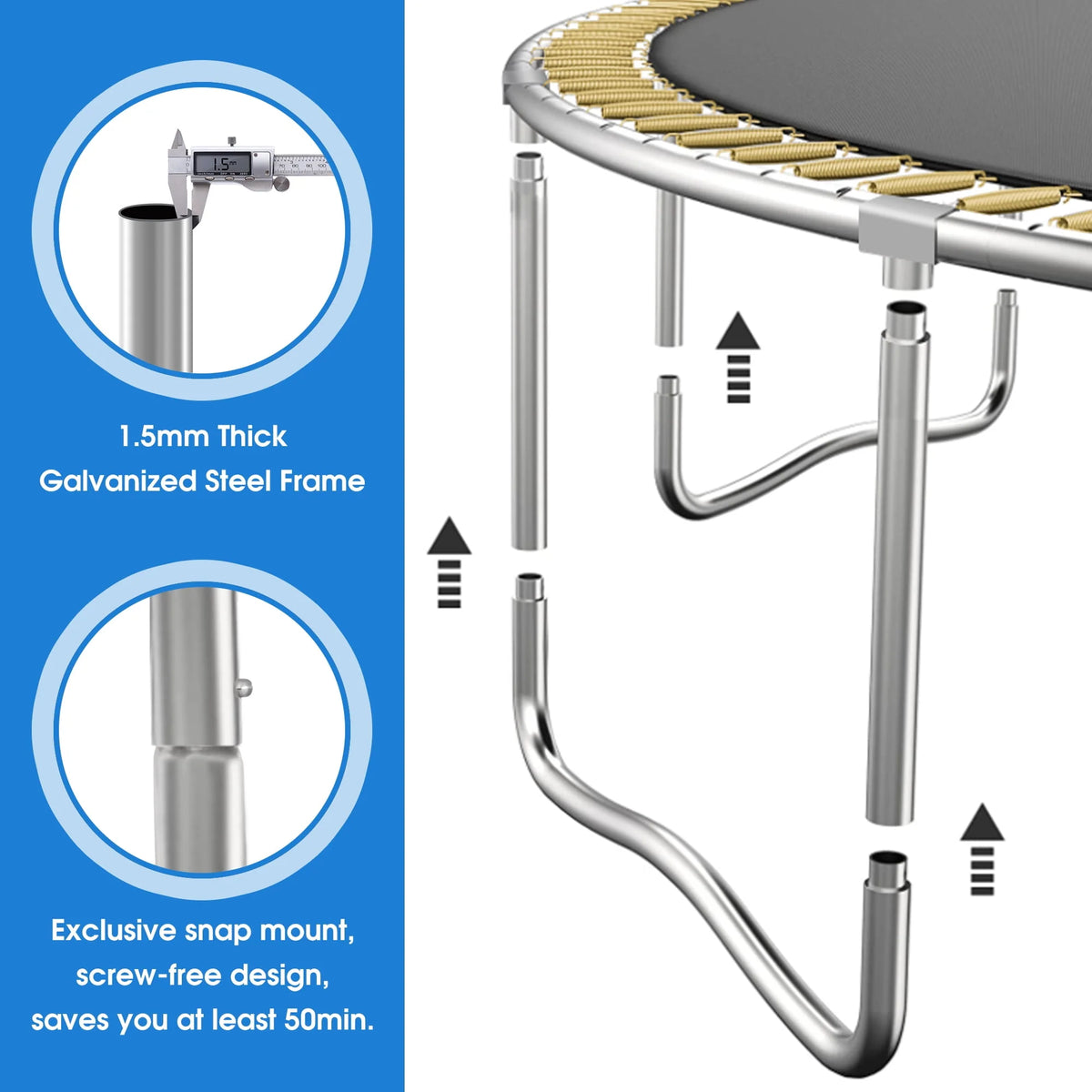 14FT Trampoline with Enclosure and Basketball Hoop X10782