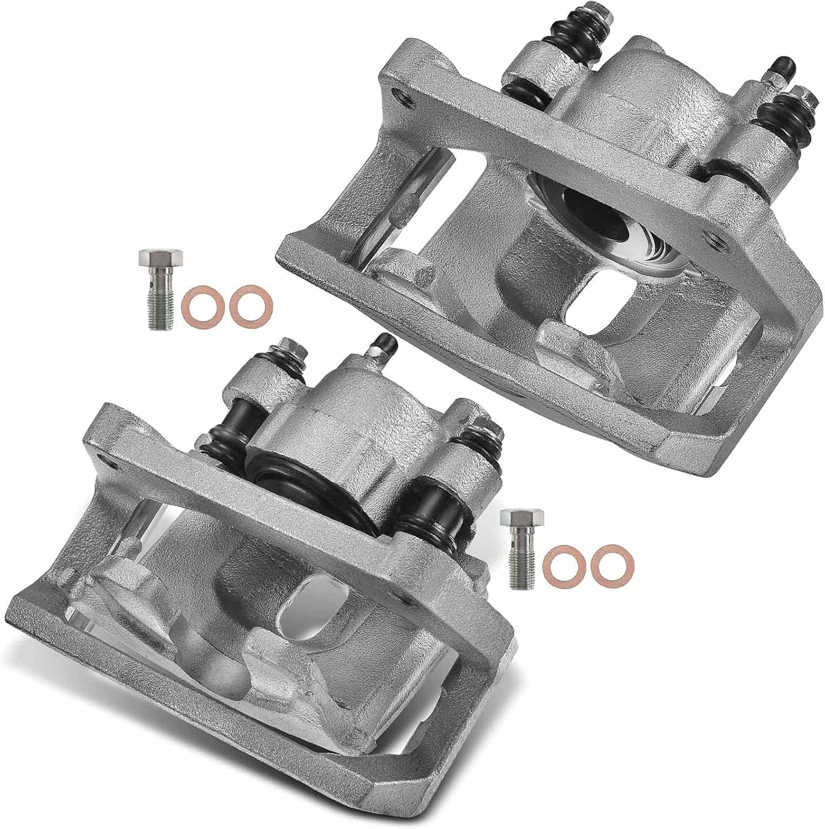 Disc Brake Caliper Assembly with Bracket Rear Left and Right 2-PC A5058