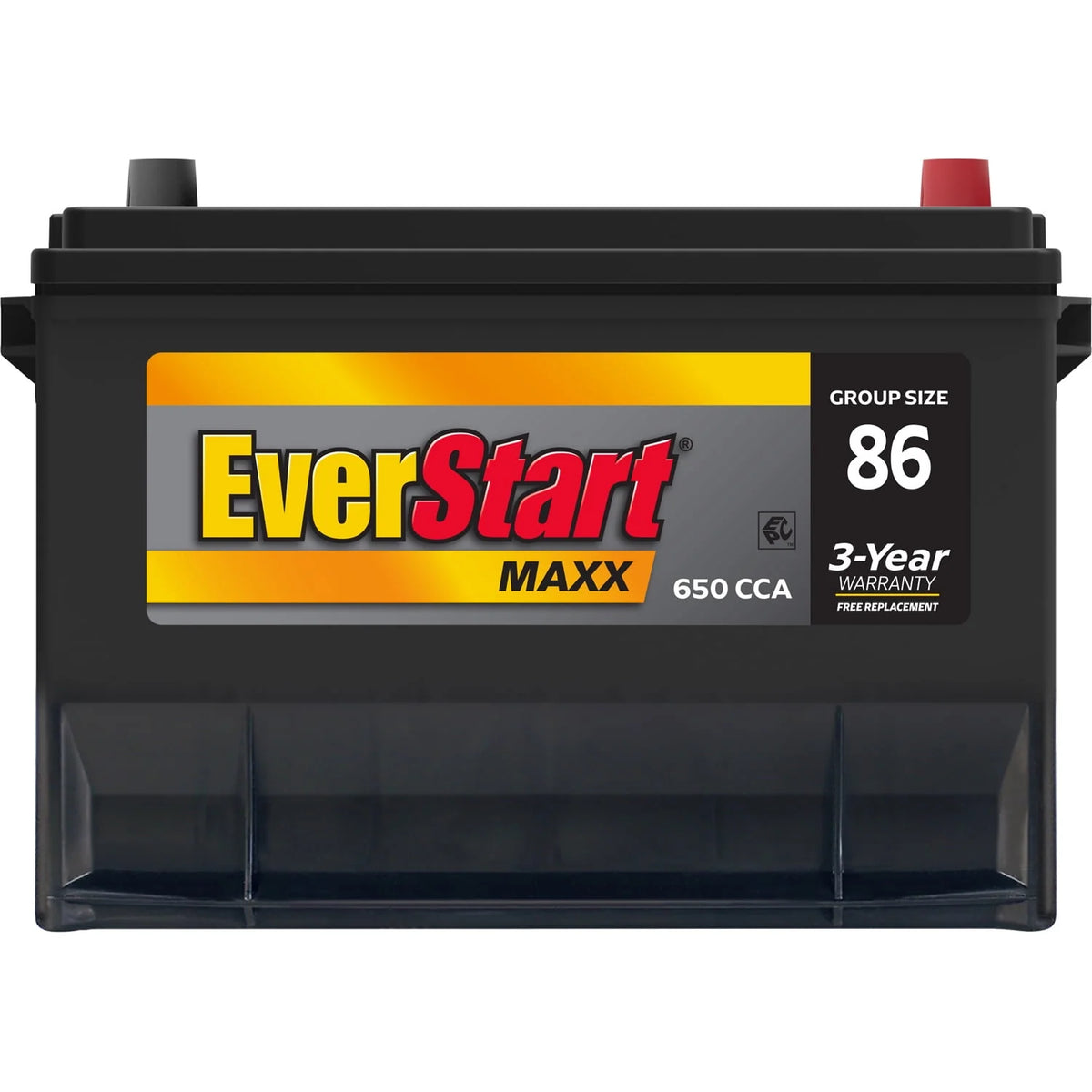 Lead Acid Automotive Battery Group Size 86 12 Volt 630 CCA C51766