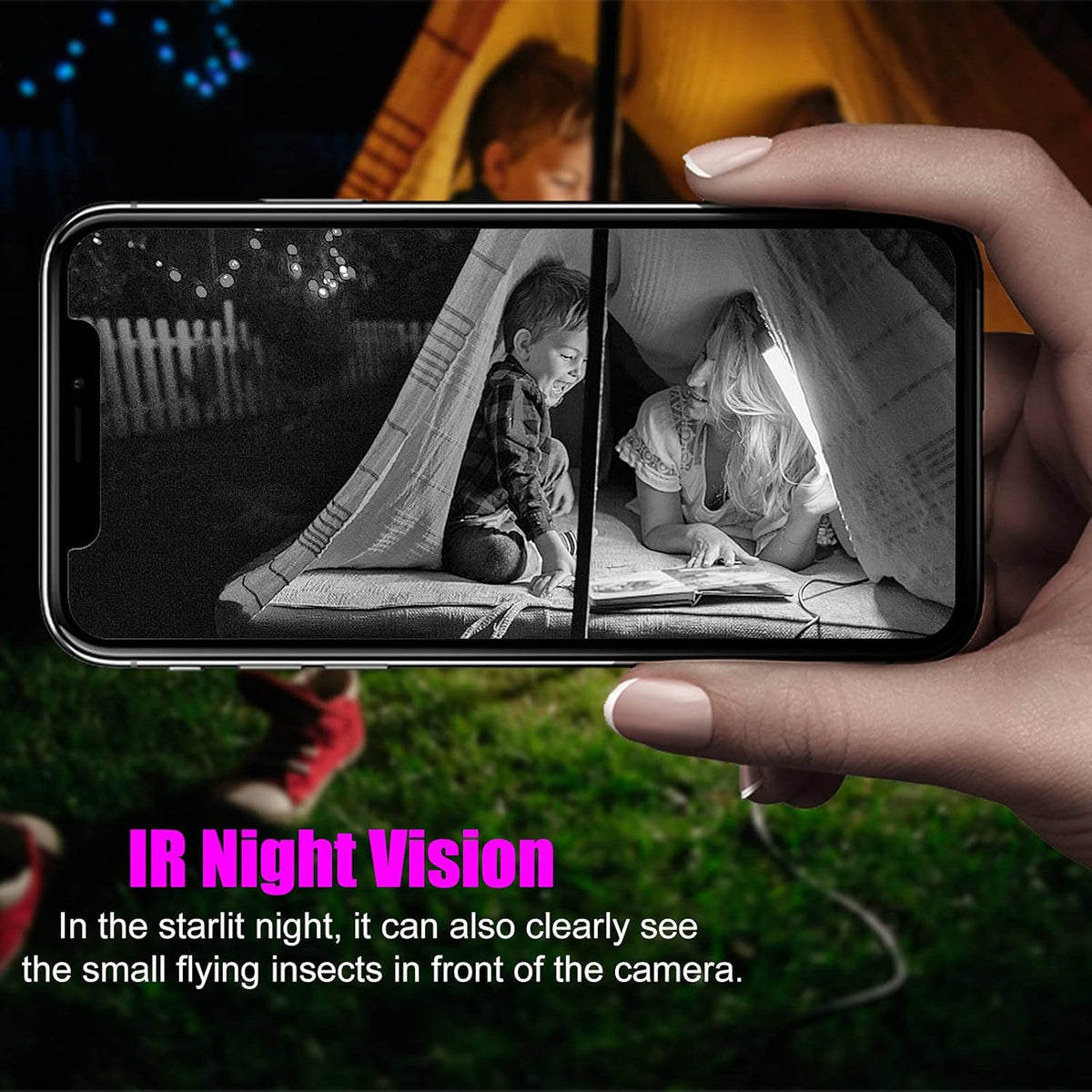 Solar Powered Security Outdoor Camera with Night Vision and 2-Way Talk M31729