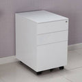 White 3-Drawer Mobile Filing Cabinet Z7901