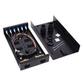 6 Port Duplex Box Cables Wall Mount Fiber Enclosure with Spool Singlemode LC-UPC Kit T891