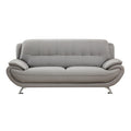Gray Wooden Sofa with Stainless Steel Legs W21998