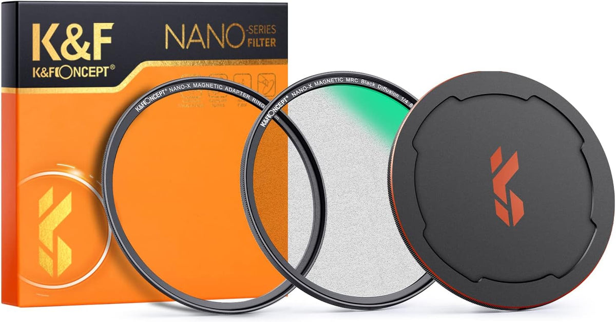 72mm Magnetic Black Soft Diffusion 1/4 Filter with 28 Multi-Layer Coatings N395