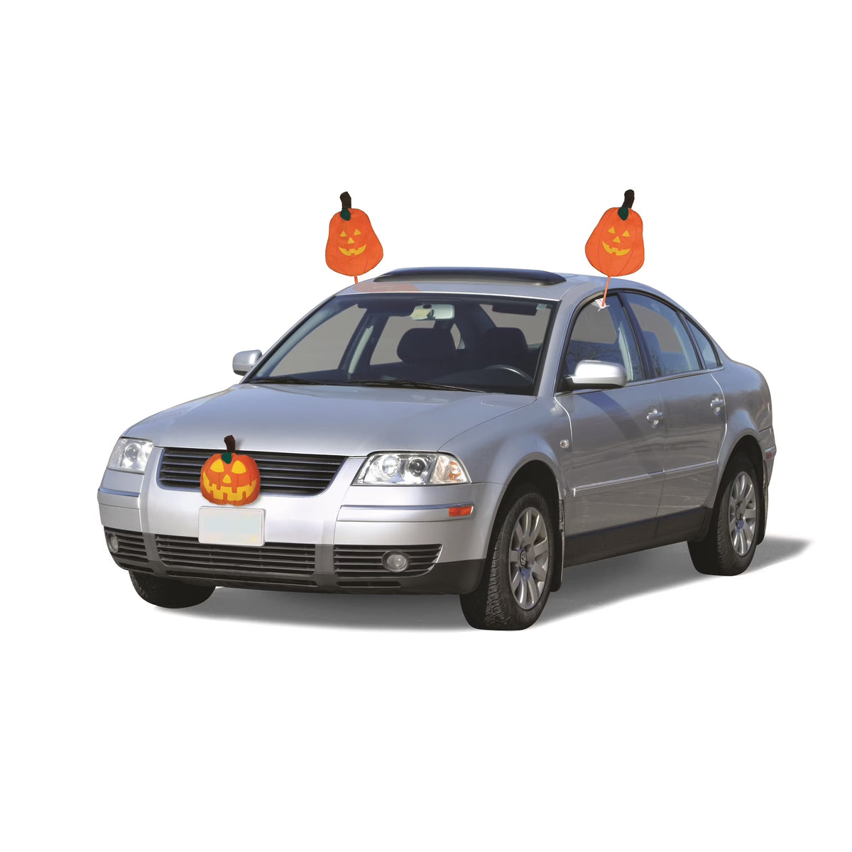 19" Orange and Yellow Pumpkins Halloween Car Decorating Kit D672271