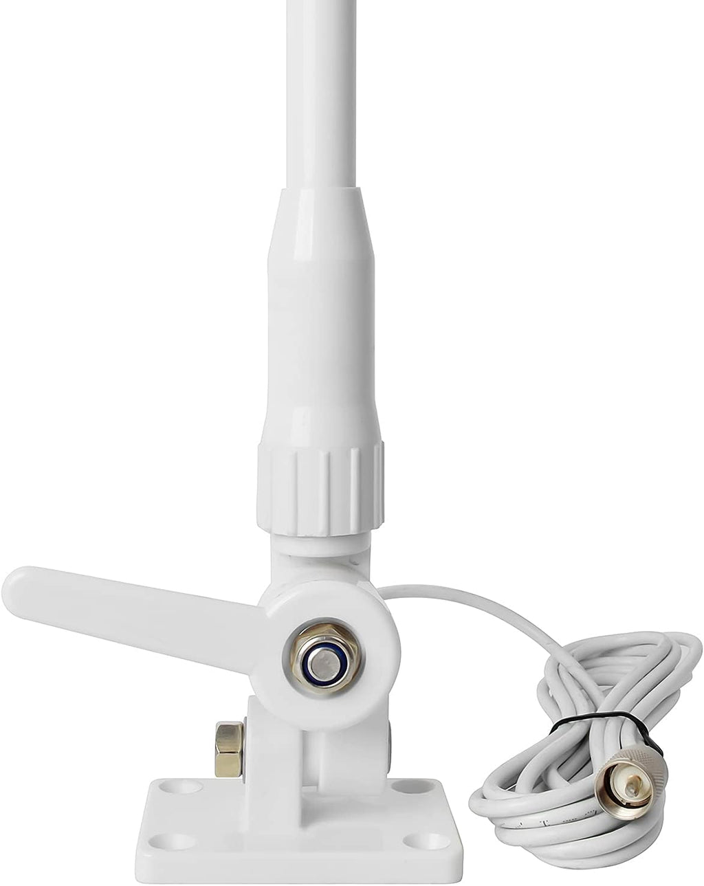White 43inches 3dBi Marine Boat Fiberglass Antenna Pack of 2 G776653