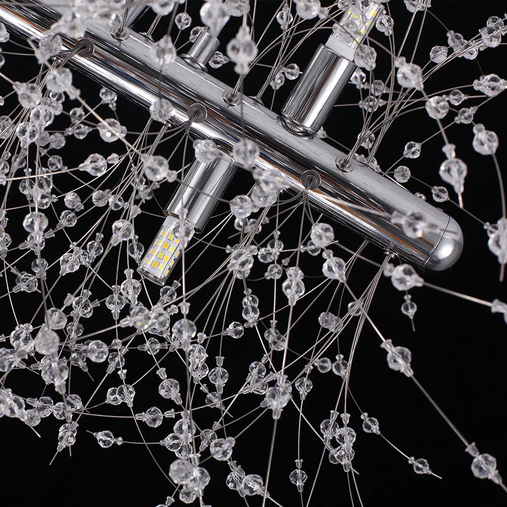 9-Light Linear Mid-Century Modern Chandelier G5811