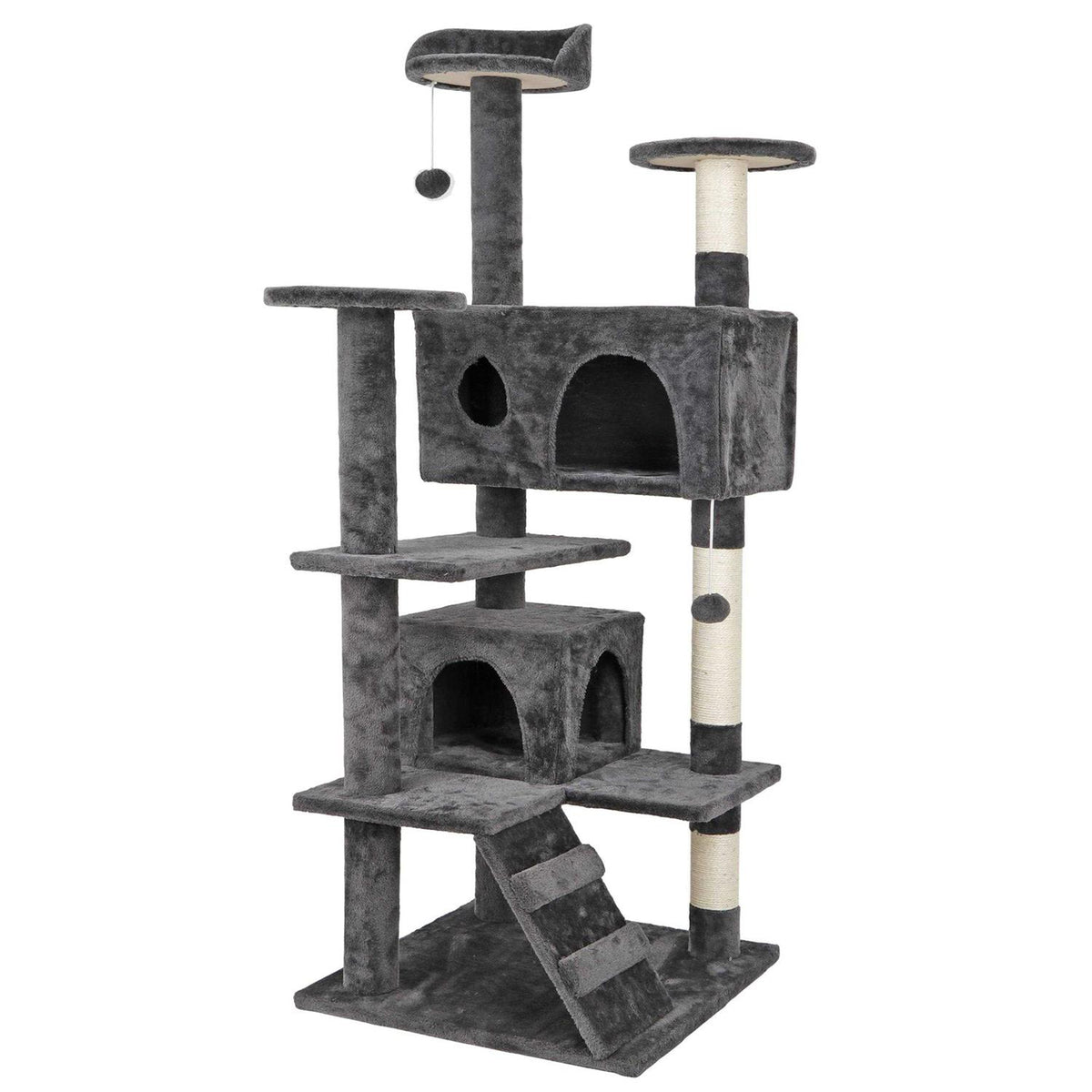Cat Tree Multi-Levels Condos Scratching Post Tower I34224