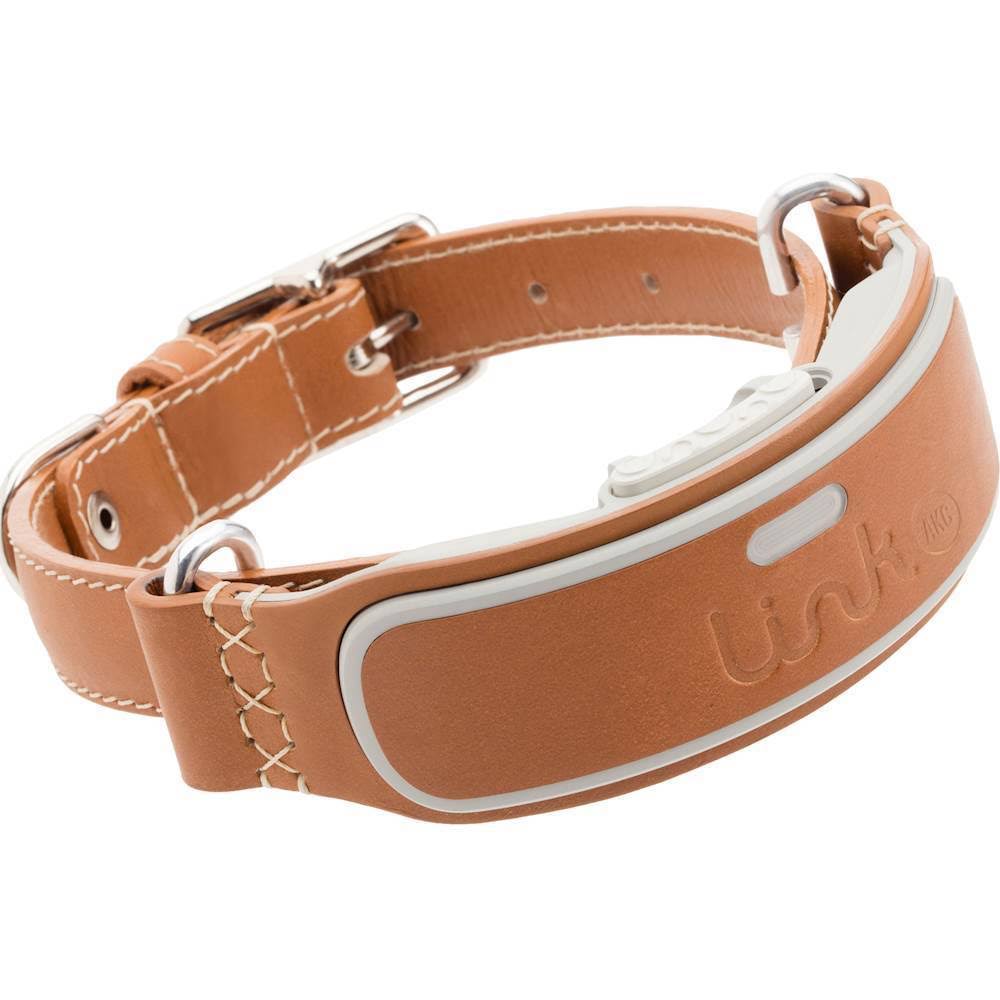 Smart Dog Collar with GPS Tracker & Activity Monitor Leather Small M401