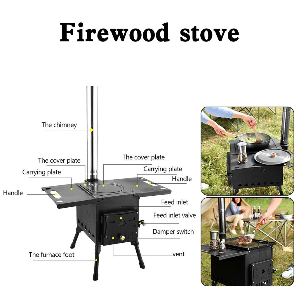 Portable Camping Wood Burning Stove L707