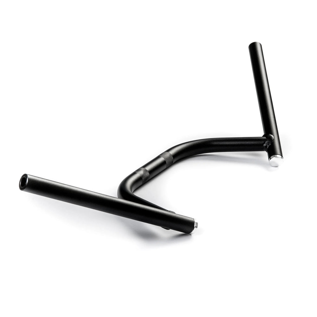 7/8" Clubman Black Steel Motorcycle Handlebar C425